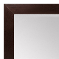 MR1844-5 Dark Walnut Medium Custom Wall Mirror Custom Floor Mirror