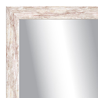 MR1926-1 White Washed Red  Custom Mirror