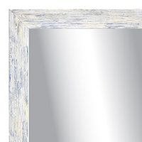 MR1926-4 White Washed Blue  Custom Mirror