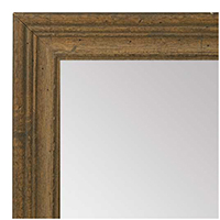 MR1939-2 Distressed Pecan 1 3/8" Wide Custom Framed Mirror