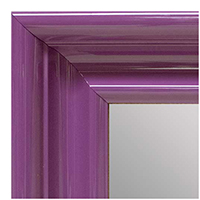 MR1960-1 Extra Large Gloss Purple Scoop Style Custom Mirror