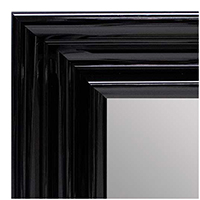 MR1960-8 Extra Large Gloss Black Scoop Style Custom Mirror