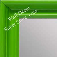 MR1961-3 Large Light Green High Gloss Custom Mirror With Scoop