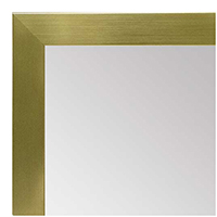 MR1962-2 Small Gold Flat Modern Custom Framed Mirror