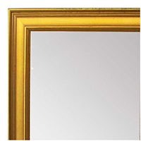 MR1965-5 Distressed Gold Flat 1" Wide Custom Framed Mirror