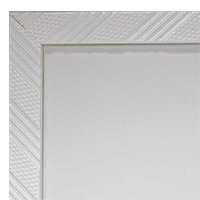 MR1975-3 Small Glossy White 1" Wide Custom Framed Mirror MR1975-3 Small Glossy White 1" Wide Custom Framed Mirror