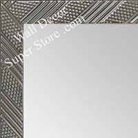 MR1975- 5 Small Glossy Silver 1" Wide Custom Framed Mirror