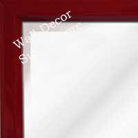 MR311-3 High Gloss Red Lacquer - Very Small Custom Wall Mirror