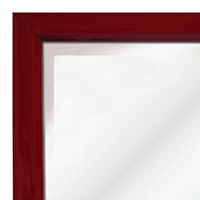 MR311-3 High Gloss Red Lacquer - Very Small Custom Wall Mirror