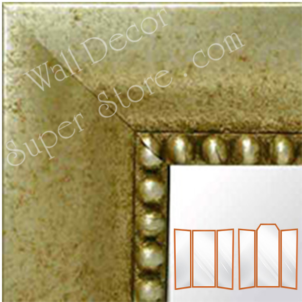 MR5203-4 Distressed Silver - Extra Large Custom Wall Mirror Custom Floor Mirror