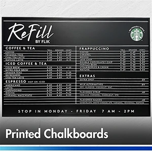 Custom Printed Chalkboards