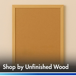 UNFINISHED WOOD: Cork - Chalk - Dry Erase