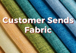 FW1002: Frameless Fabric Cork Bulletin Board - Customer Sends Fabric