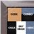 BB1495-4 Brushed Pewter With Black Small To Medium Custom Cork Chalk or Dry Erase Board