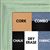 BB1533-12 Distressed Soft Green - Medium Custom Cork Chalk or Dry Erase Board