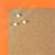 BB1564-12 Tangerine Orange Small Custom Cork Chalk or Dry Erase Board