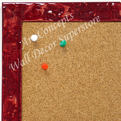 BB1691-7 | Glossy Red / Design | Custom Cork Bulletin Board | Custom White Dry Erase Board | Custom Chalk Board