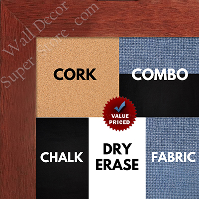 BB1844-3 Cherry Large Wall Board Cork Chalk Dry Erase