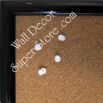 disc BB215-1 Black Lacquer Small To Medium Custom Cork Chalk or Dry Erase Board