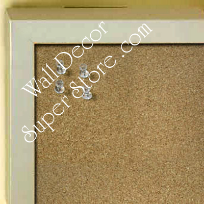 disc BB235-11 Light Silver Small Custom Cork Chalk or Dry Erase Board