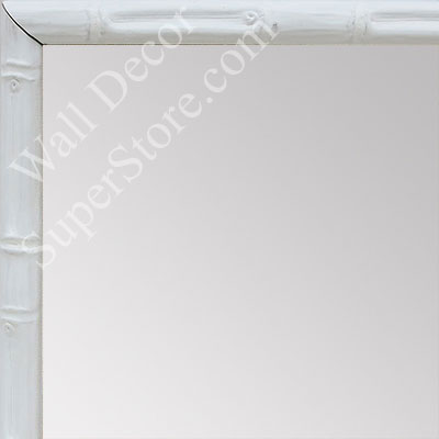 MR1550-5 Soft White - Tropical Bamboo - Very Small Custom Wall Mirror