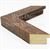 BB1555-5 Side View Distressed Walnut - Extra Large  Wall Board Cork Chalk Dry Erase