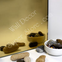 AM95-6 Gold - Frameless Colorful Custom Cut Mirror Glass